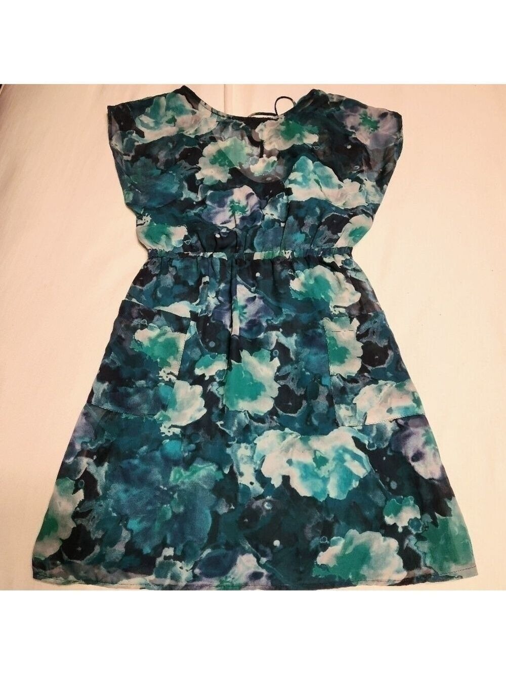Xhilaration Mini Dress Aqua Medium - Picture 8 of 12